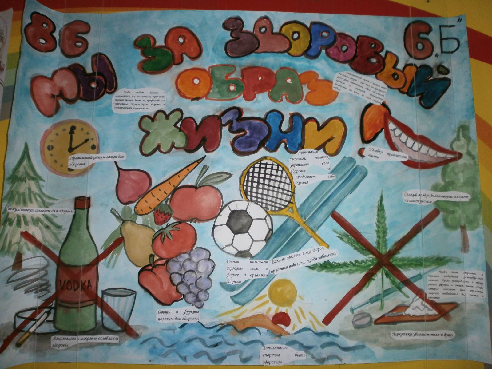 Плакат для здорового образа жизни Плакат для здорового образа жизни